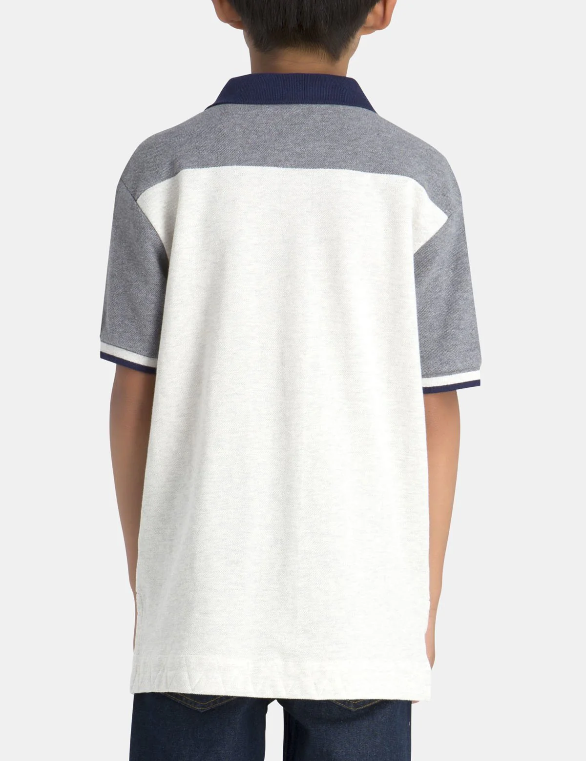 BOYS PATCH PIQUE POLO SHIRT - Image 3