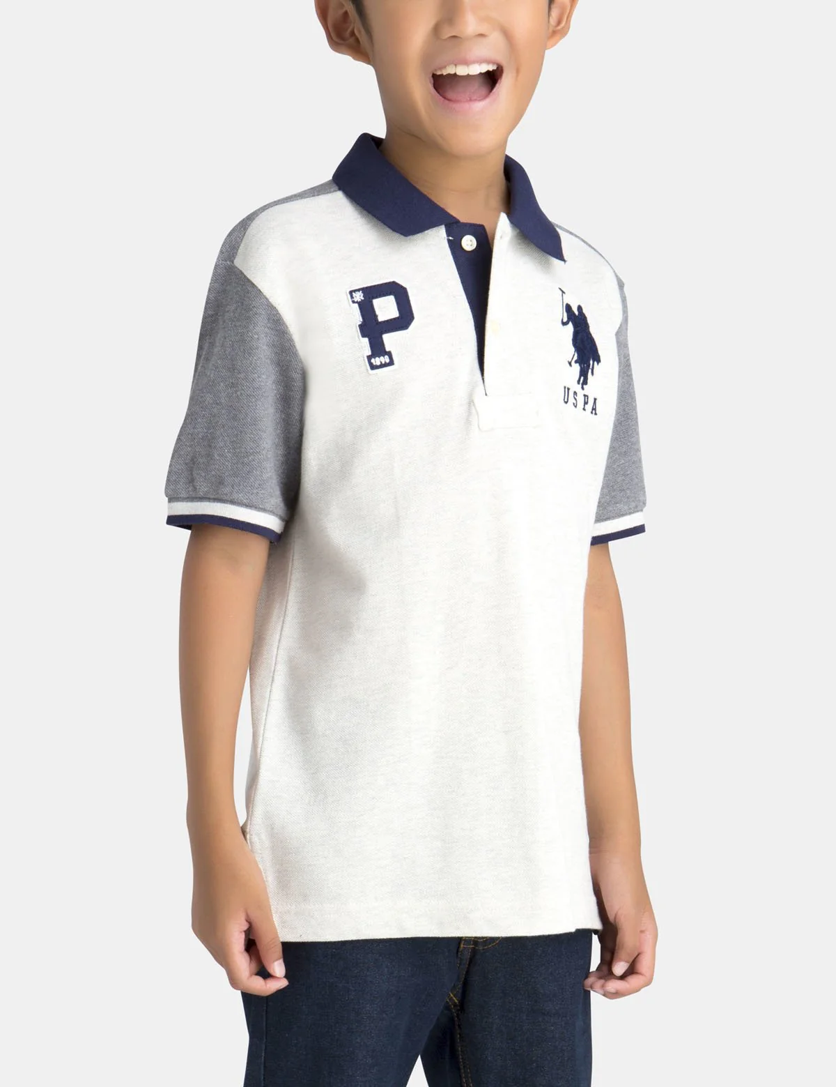BOYS PATCH PIQUE POLO SHIRT - Image 4