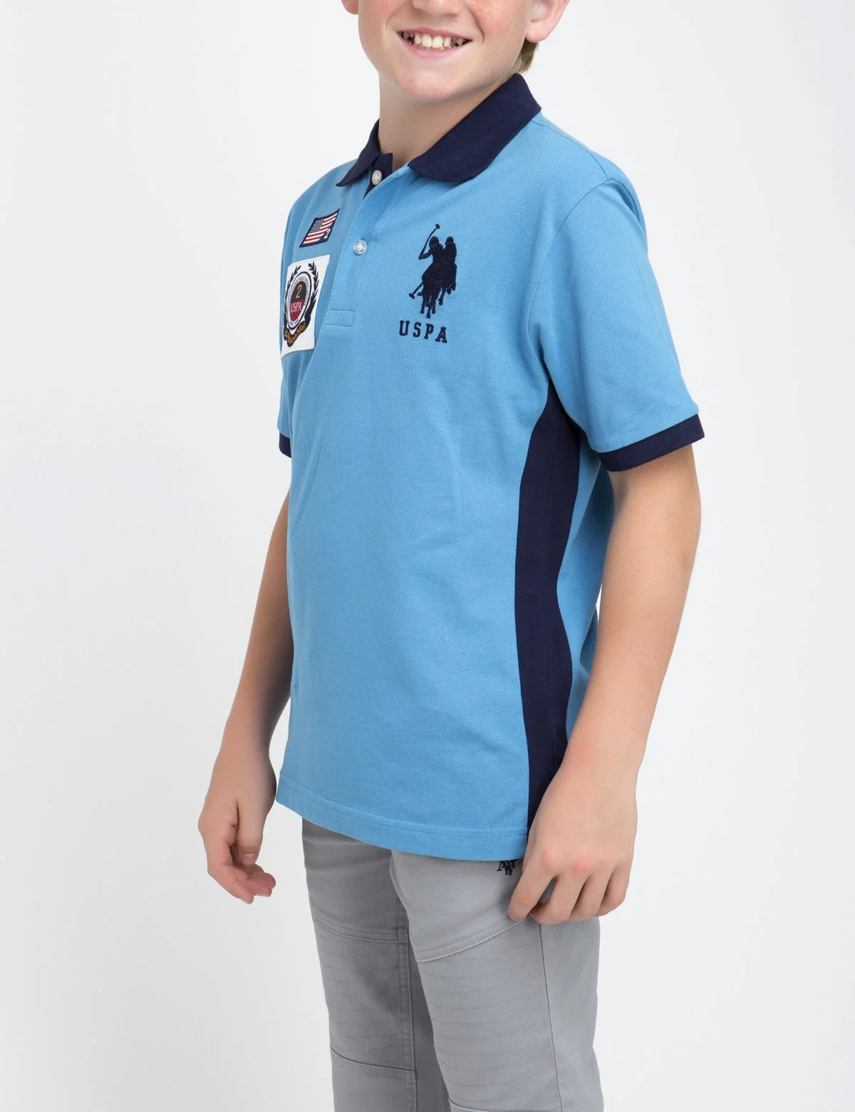 BOYS PATCH POLO SHIRT - Image 3