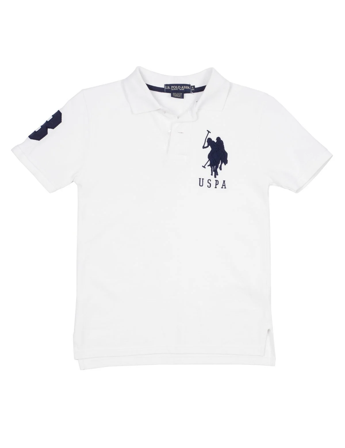 Boys Pique Big Logo Polo Shirt - Image 16