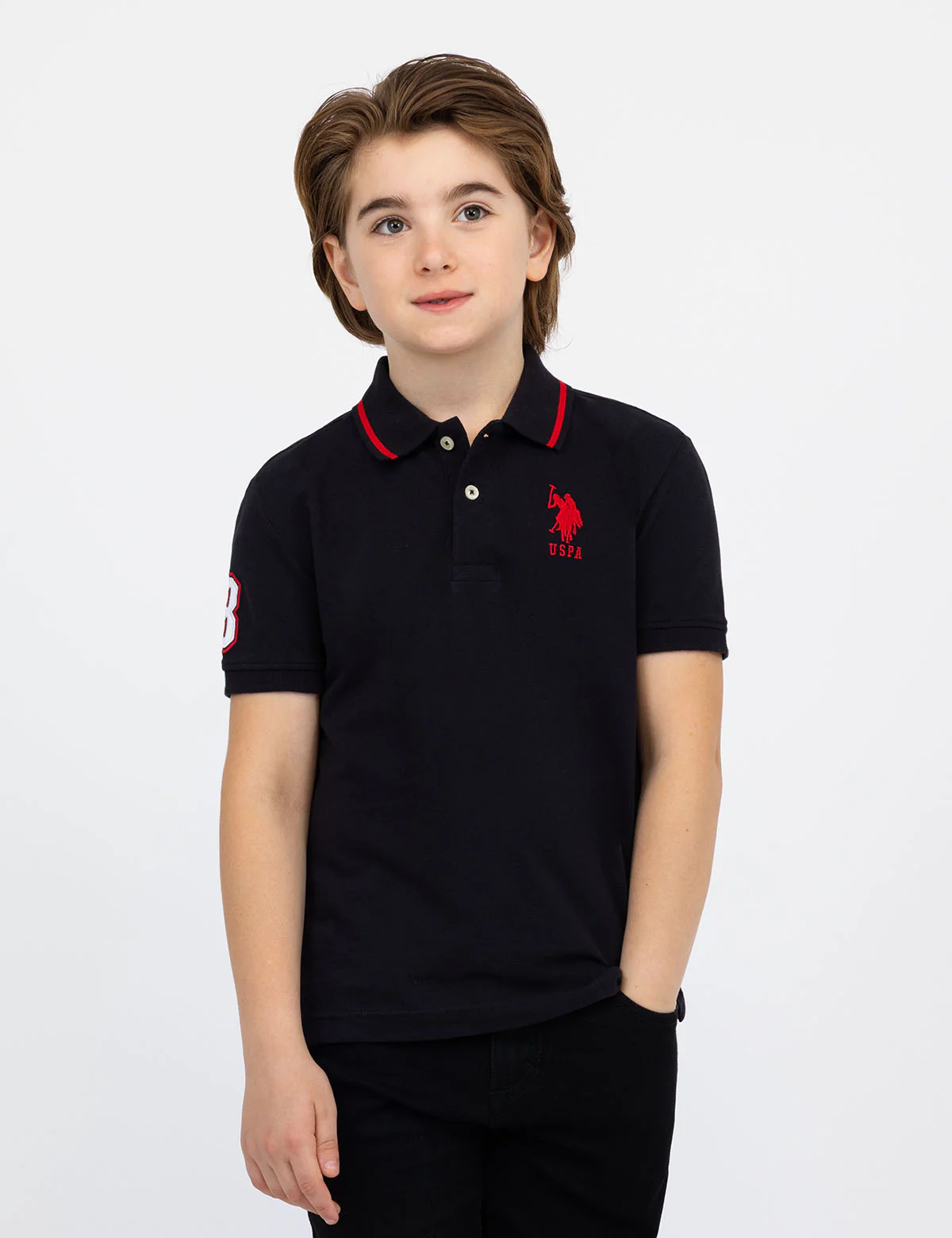 BOYS PIQUE SOLID POLO SHIRT - Image 13