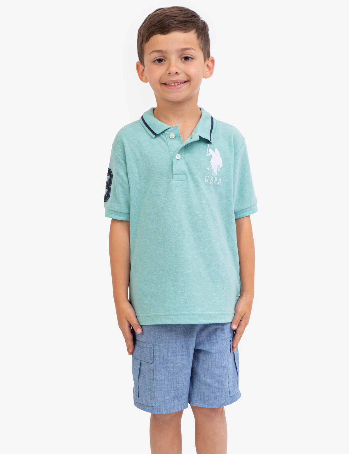 BOYS SOLID PIQUE POLO SHIRT - Image 5