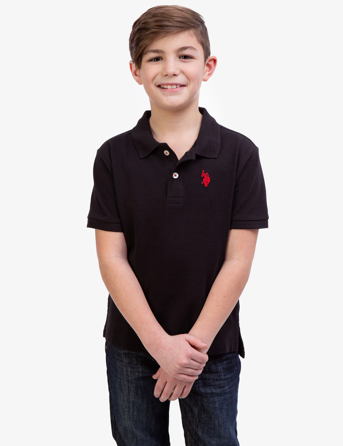 BOYS SOLID PIQUE POLO SHIRT - Image 16