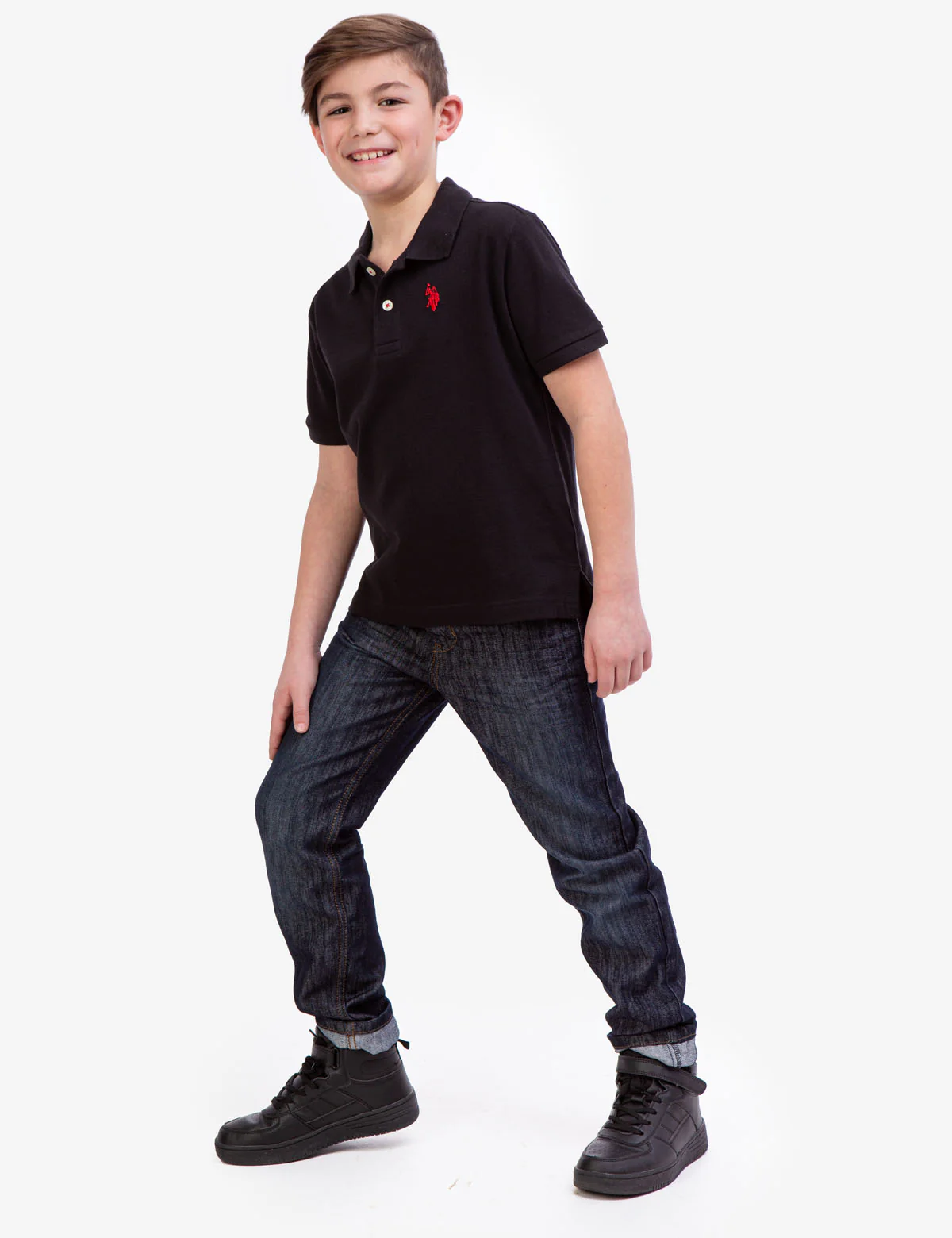BOYS SOLID PIQUE POLO SHIRT - Image 17
