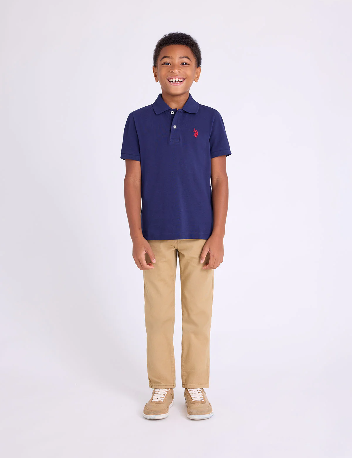 BOYS SOLID PIQUE POLO SHIRT - Image 3