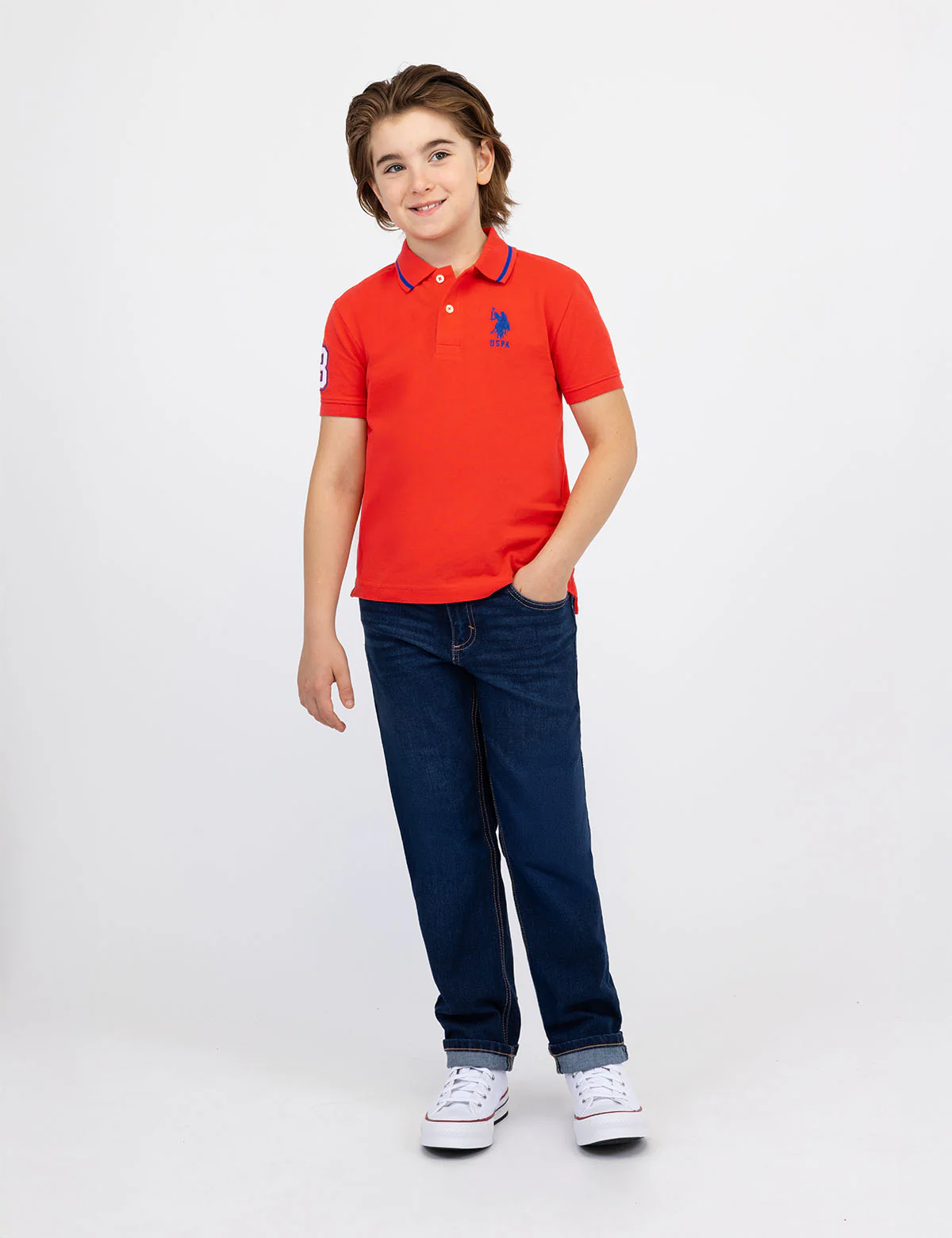 BOYS PIQUE SOLID POLO SHIRT - Image 5