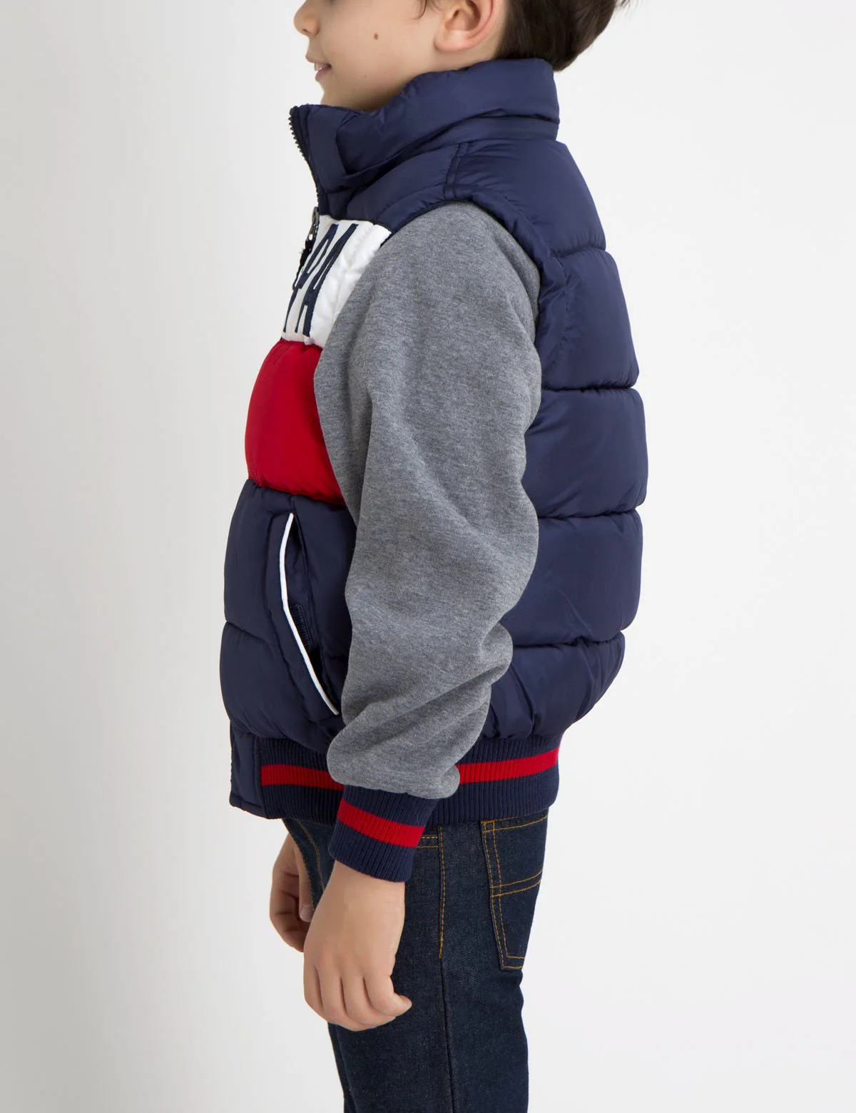 BOYS PUFFER VEST WITH SLEEVES - Image 8