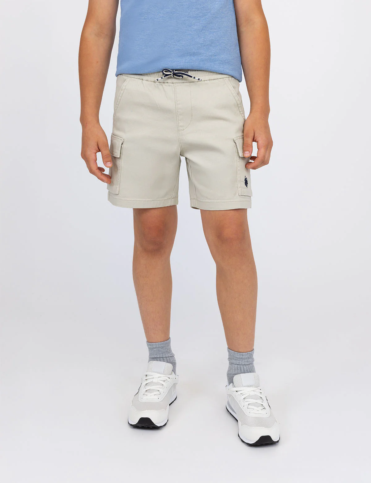 BOYS PULL ON CARGO STRETCH TWILL SHORT