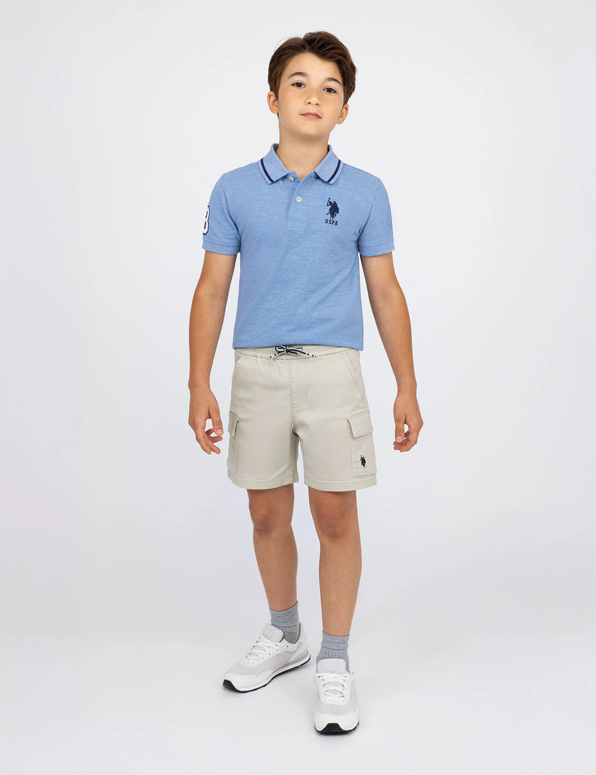 BOYS PULL ON CARGO STRETCH TWILL SHORT - Image 3