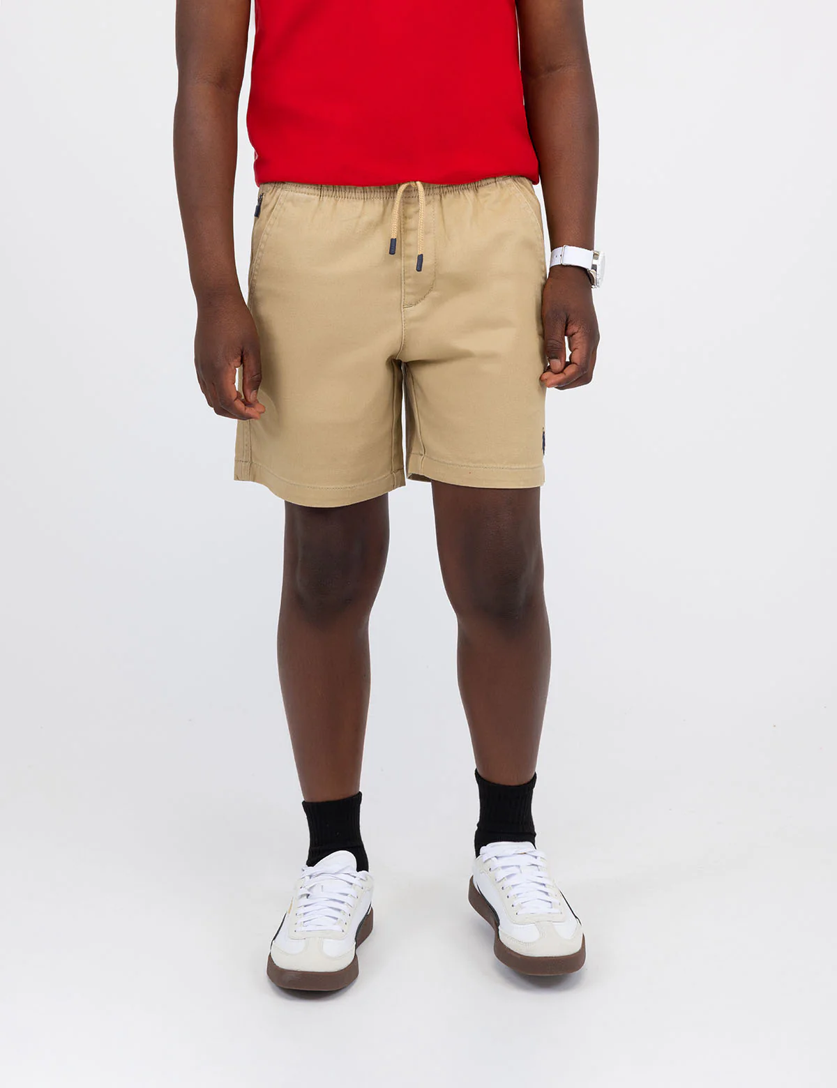 BOYS PULL ON STRETCH TWILL JOGGER SHORT - Image 5