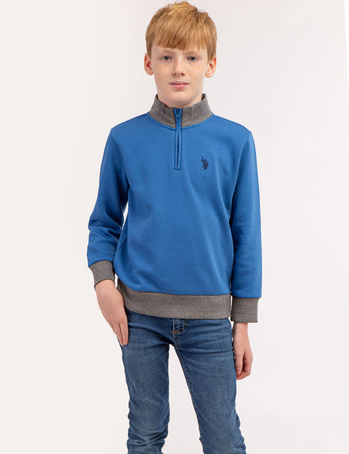 BOYS QUARTER ZIP FLEECE PULLOVER - Image 3
