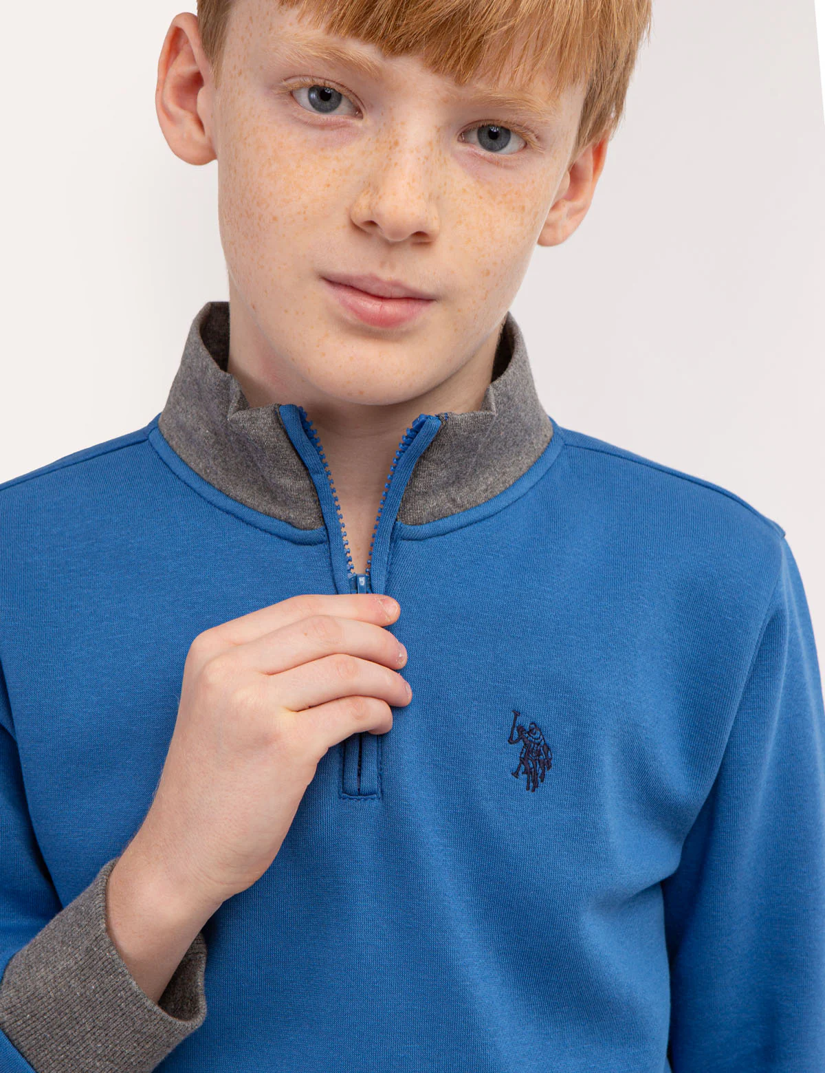 BOYS QUARTER ZIP FLEECE PULLOVER - Image 4