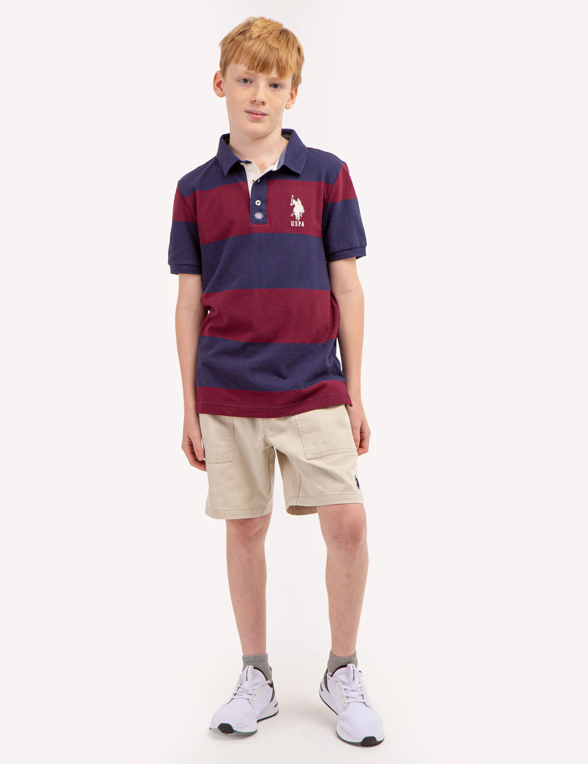 BOYS RUGBY STRIPE POLO SHIRT - Image 11
