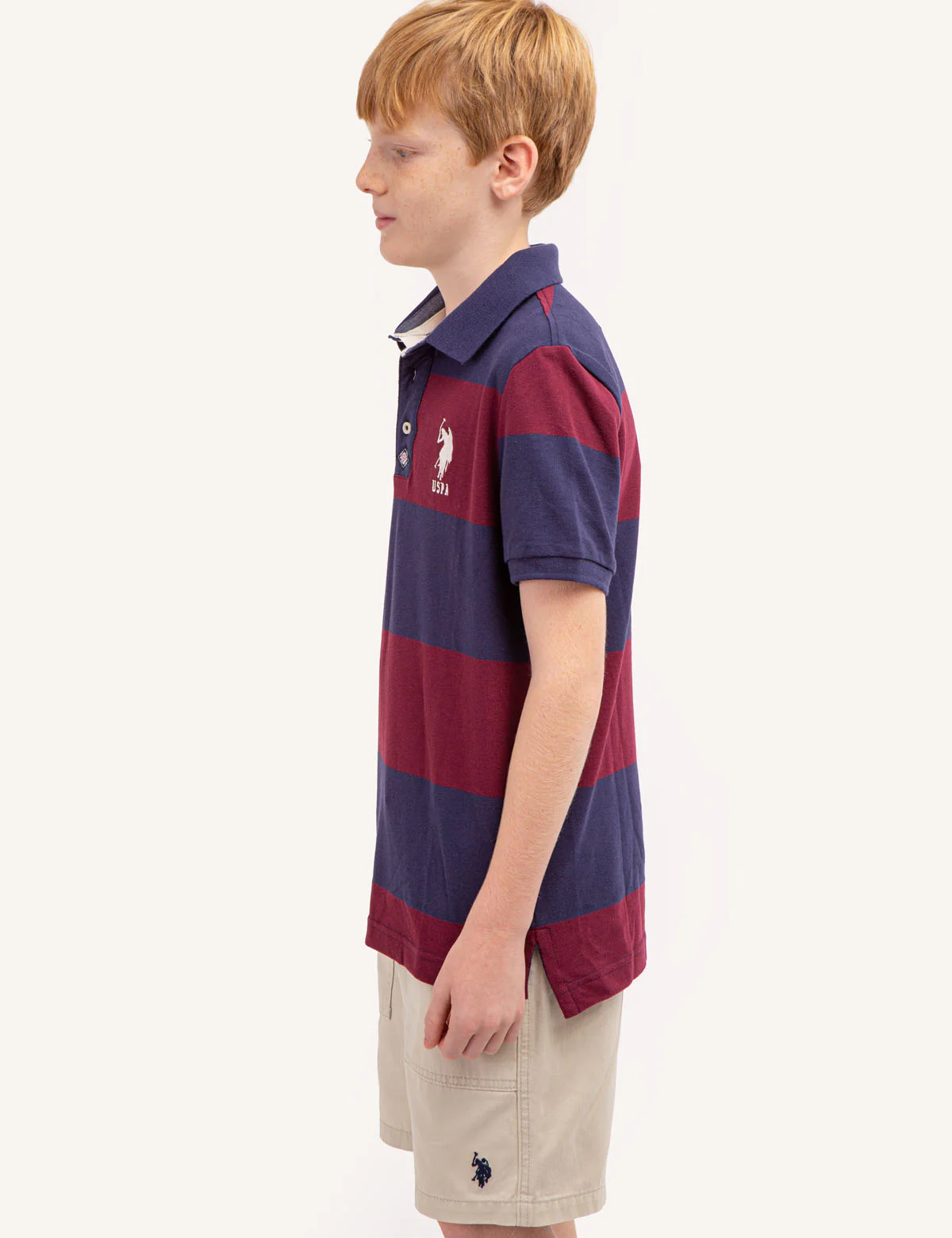 BOYS RUGBY STRIPE POLO SHIRT - Image 13
