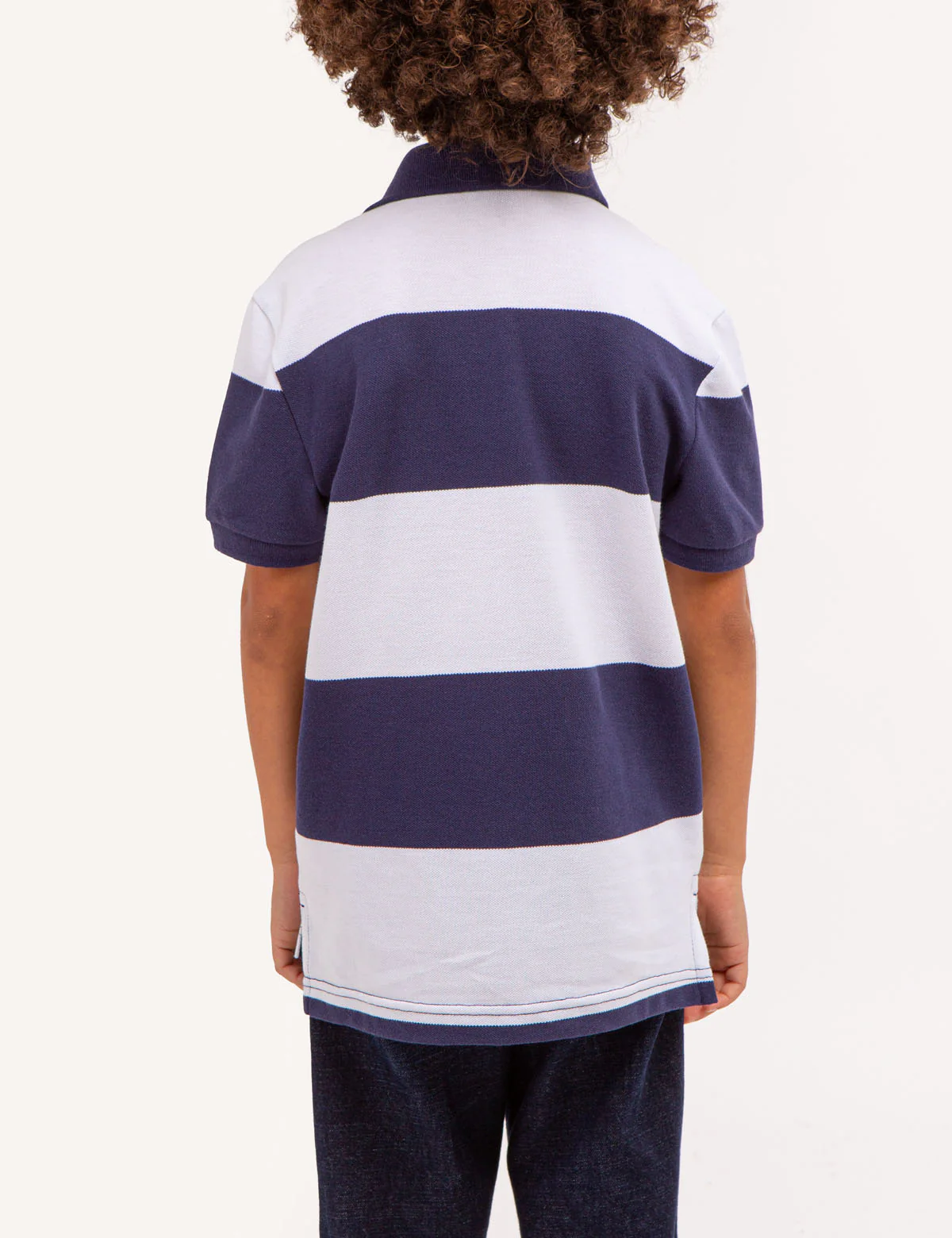 BOYS RUGBY STRIPE POLO SHIRT - Image 2