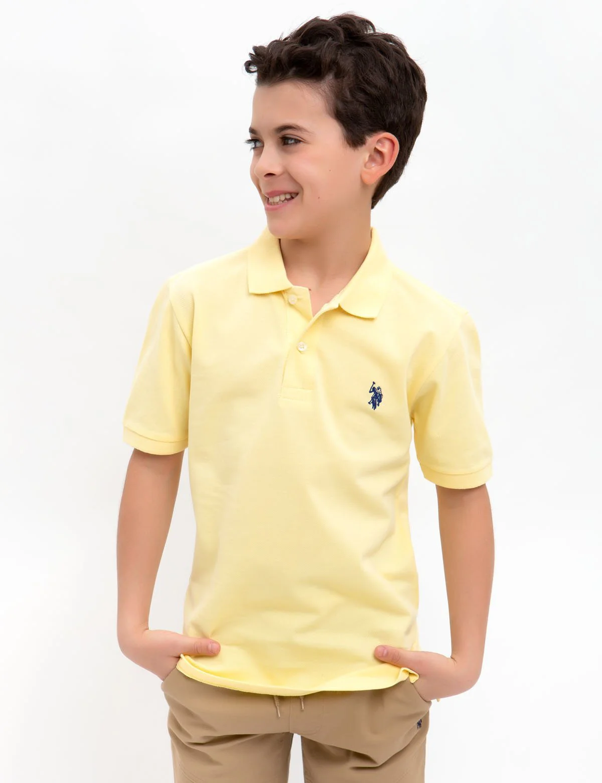 BOYS SMALL LOGO POLO SHIRT - Image 4