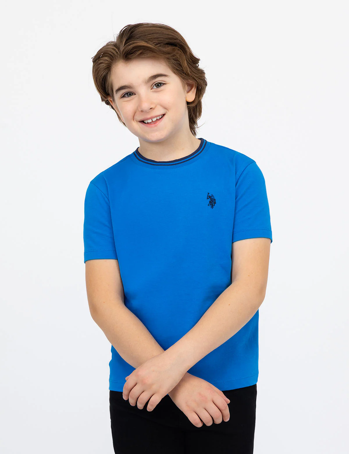BOYS TIPPED CREW NECK T-SHIRT - Image 2