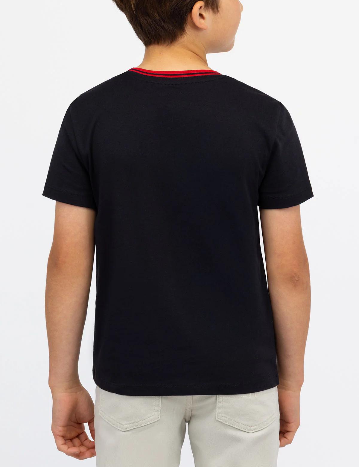 BOYS TIPPED CREW NECK T-SHIRT - Image 4