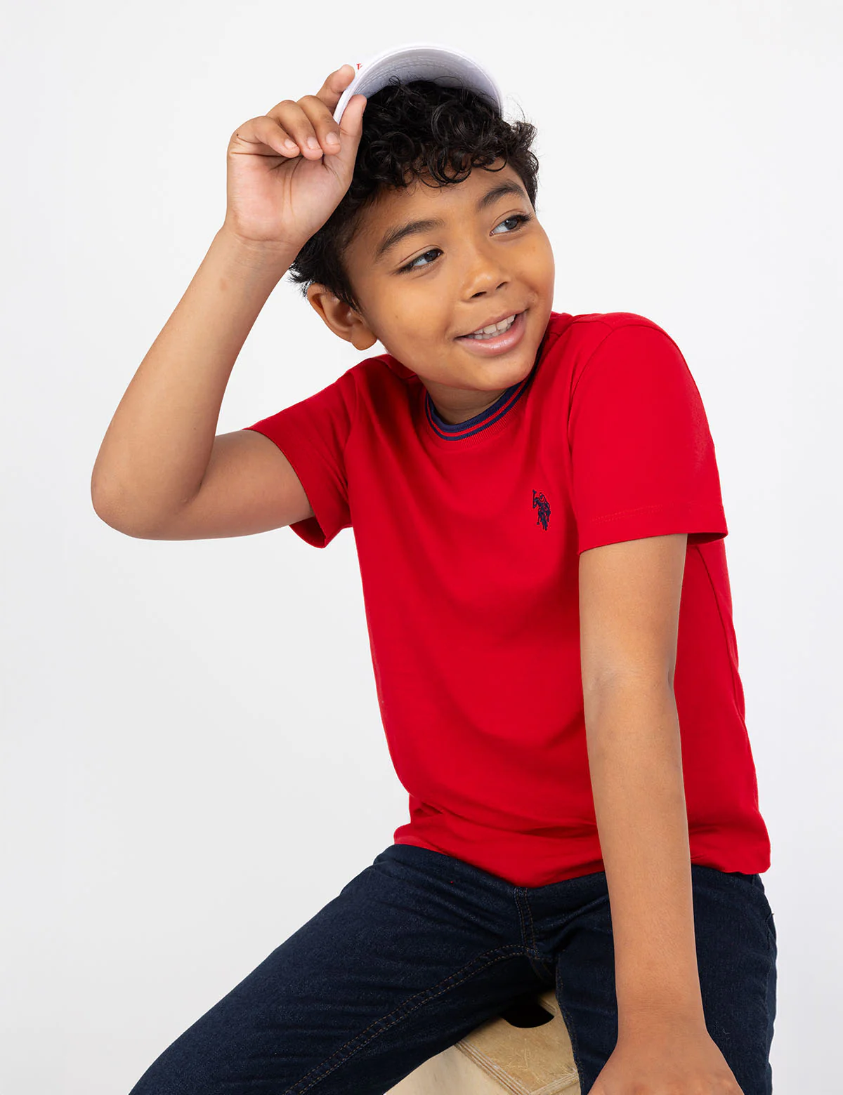BOYS TIPPED CREW NECK T-SHIRT - Image 5