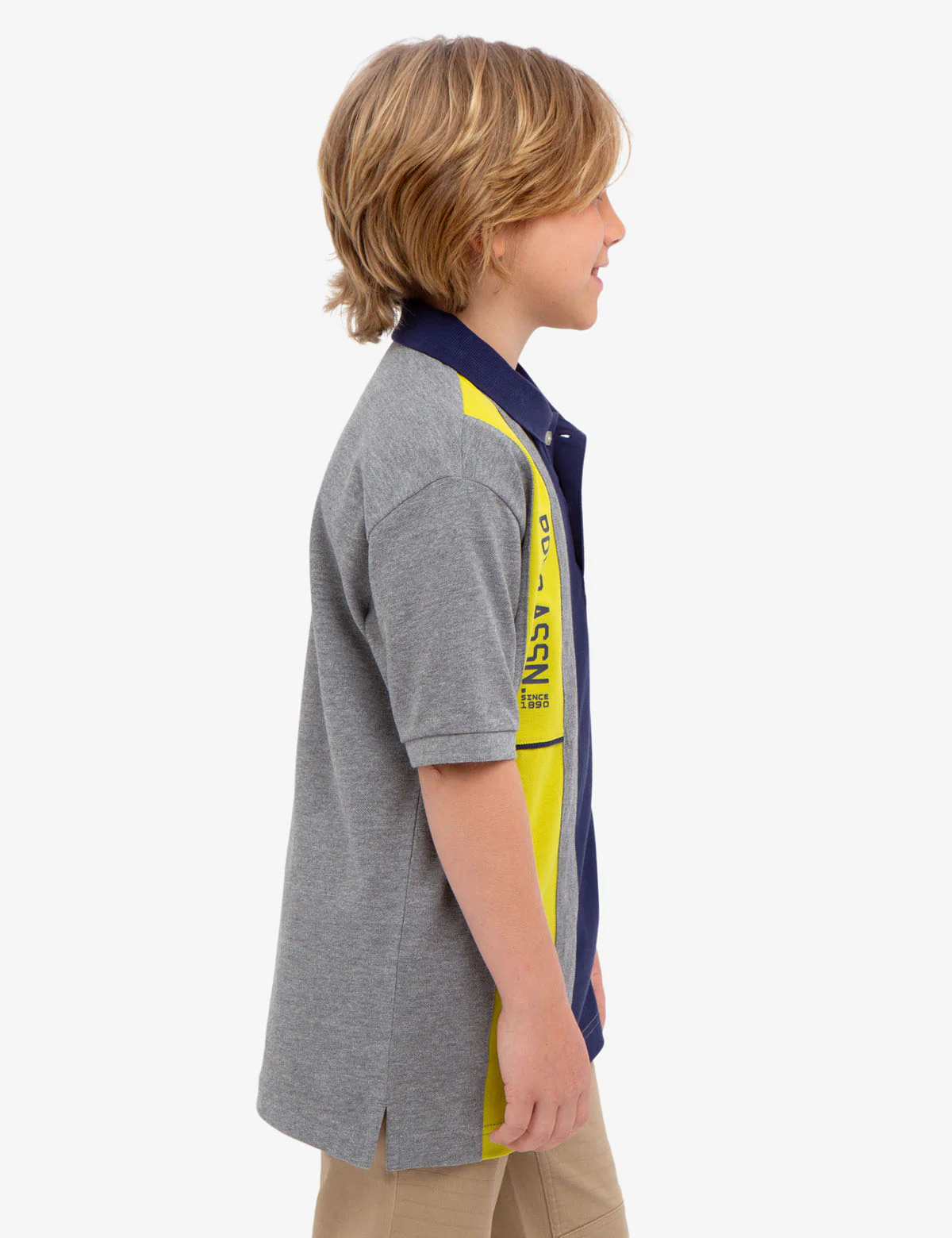 BOYS U.S. POLO ASSN. VERTICAL PIQUE POLO SHIRT - Image 2