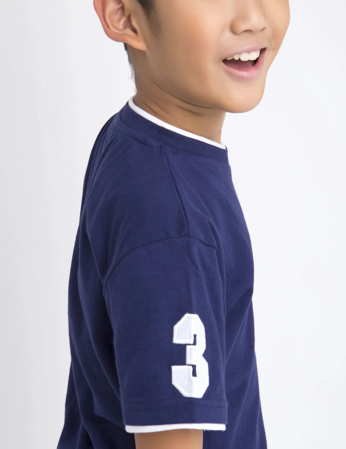Boys V-Neck Big Logo T-Shirt - Image 2