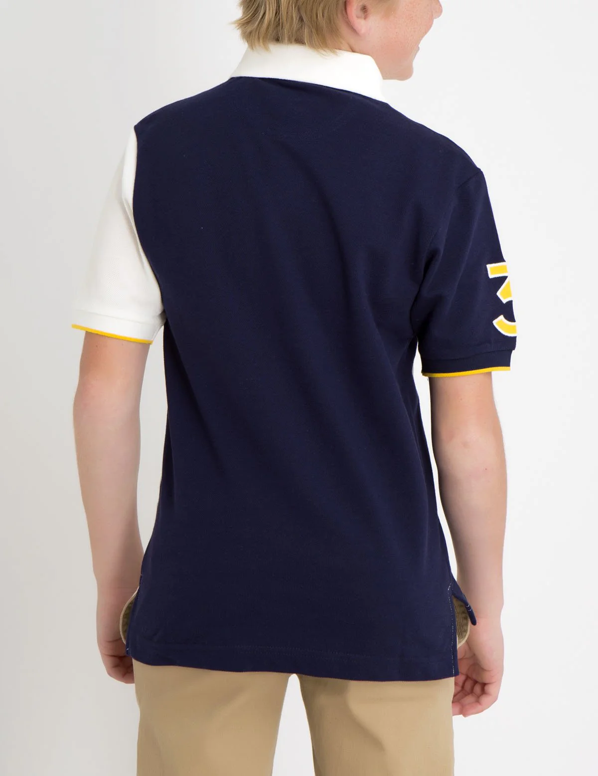 BOYS VERTICAL STRIPE POLO SHIRT - Image 6