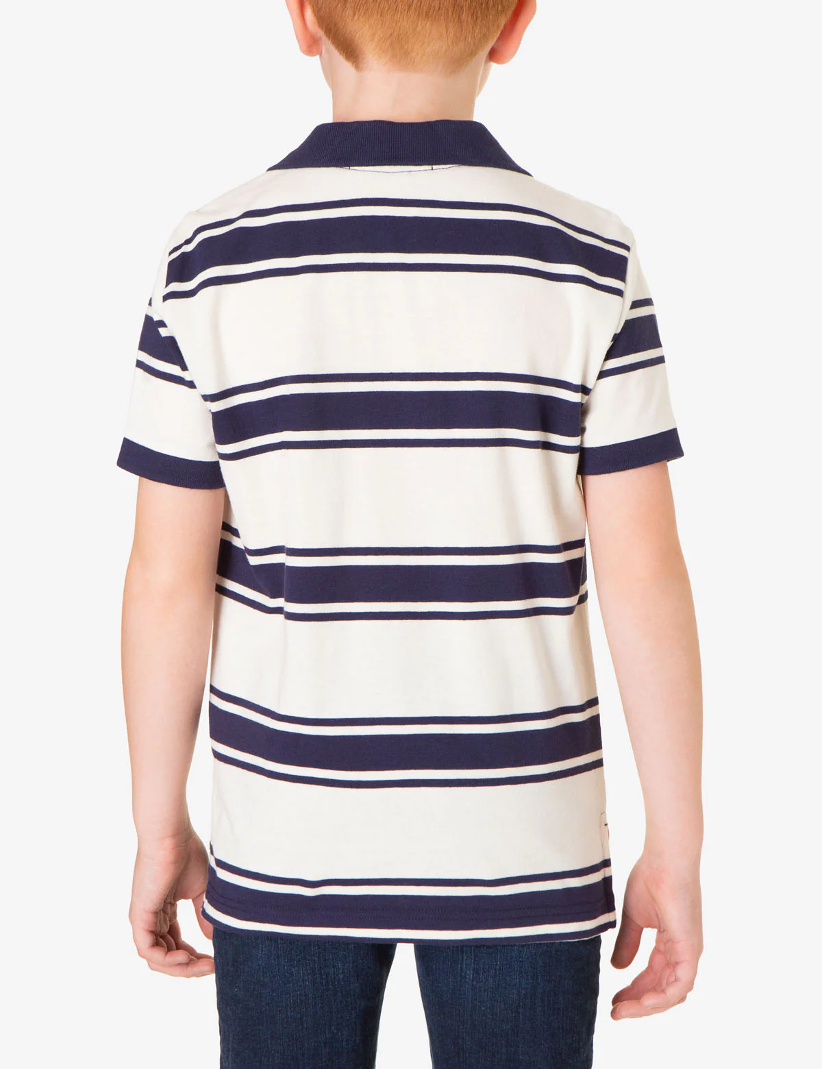 BOYS YARN DYE MULTI STRIPE POLO SHIRT - Image 6