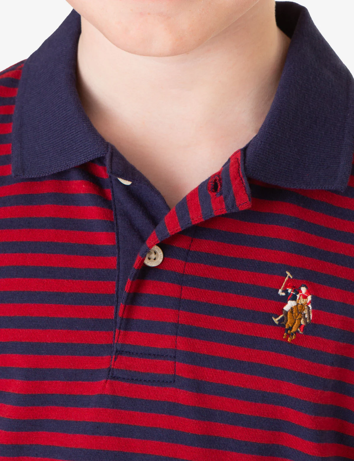 BOYS YARN DYE MULTI STRIPE POLO SHIRT - Image 4