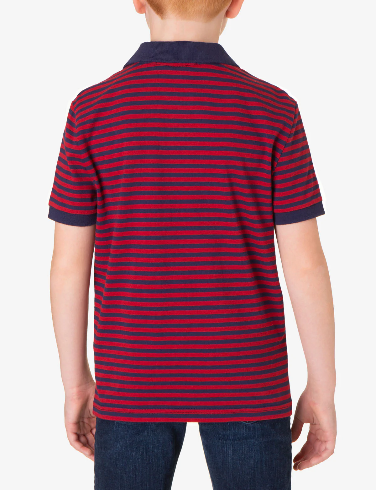 BOYS YARN DYE MULTI STRIPE POLO SHIRT - Image 5