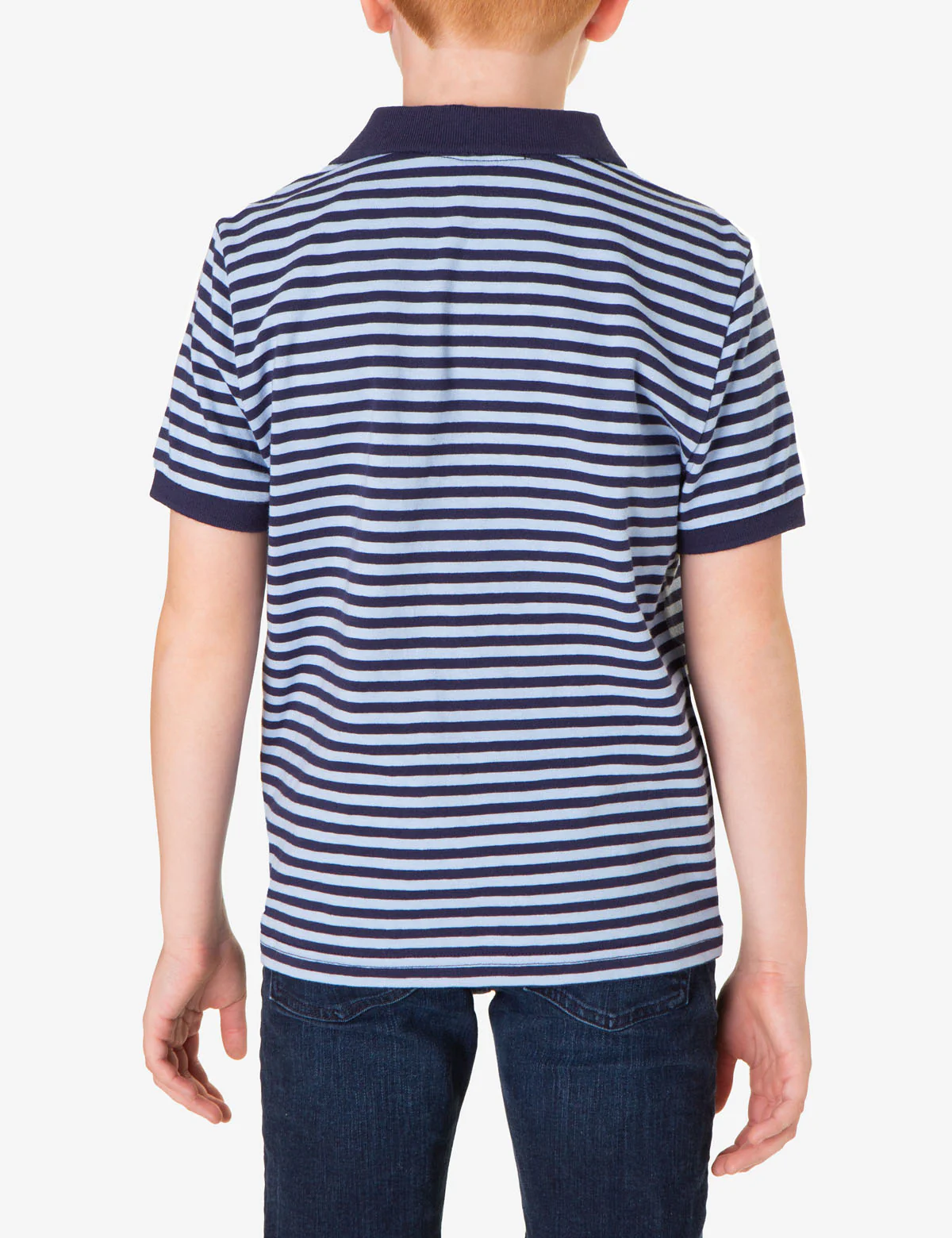 BOYS YARN DYE MULTI STRIPE POLO SHIRT - Image 7