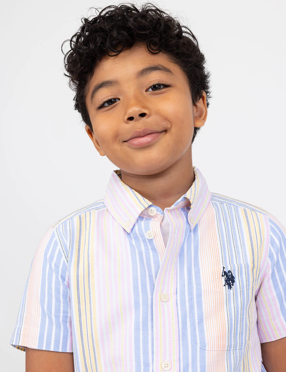 BOYS YARN DYE STRIPE OXFORD SHIRT