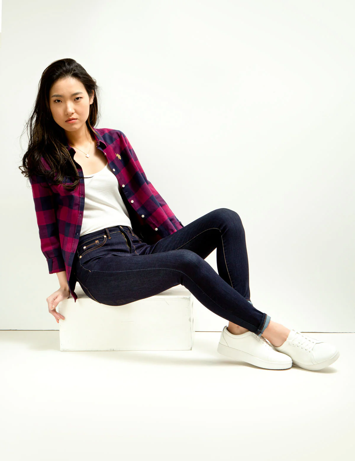 BUFFALO PLAID SHIRT WITH GOLD LOGO - Image 5