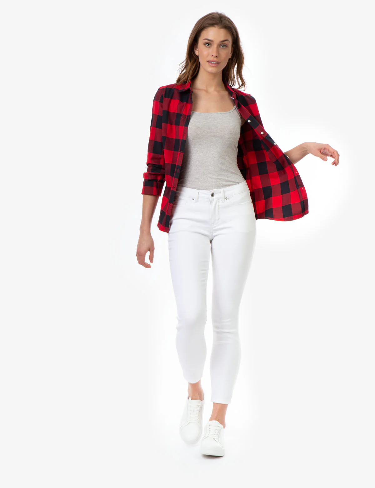 BUFFALO PLAID SHIRT WITH GOLD LOGO - Image 8