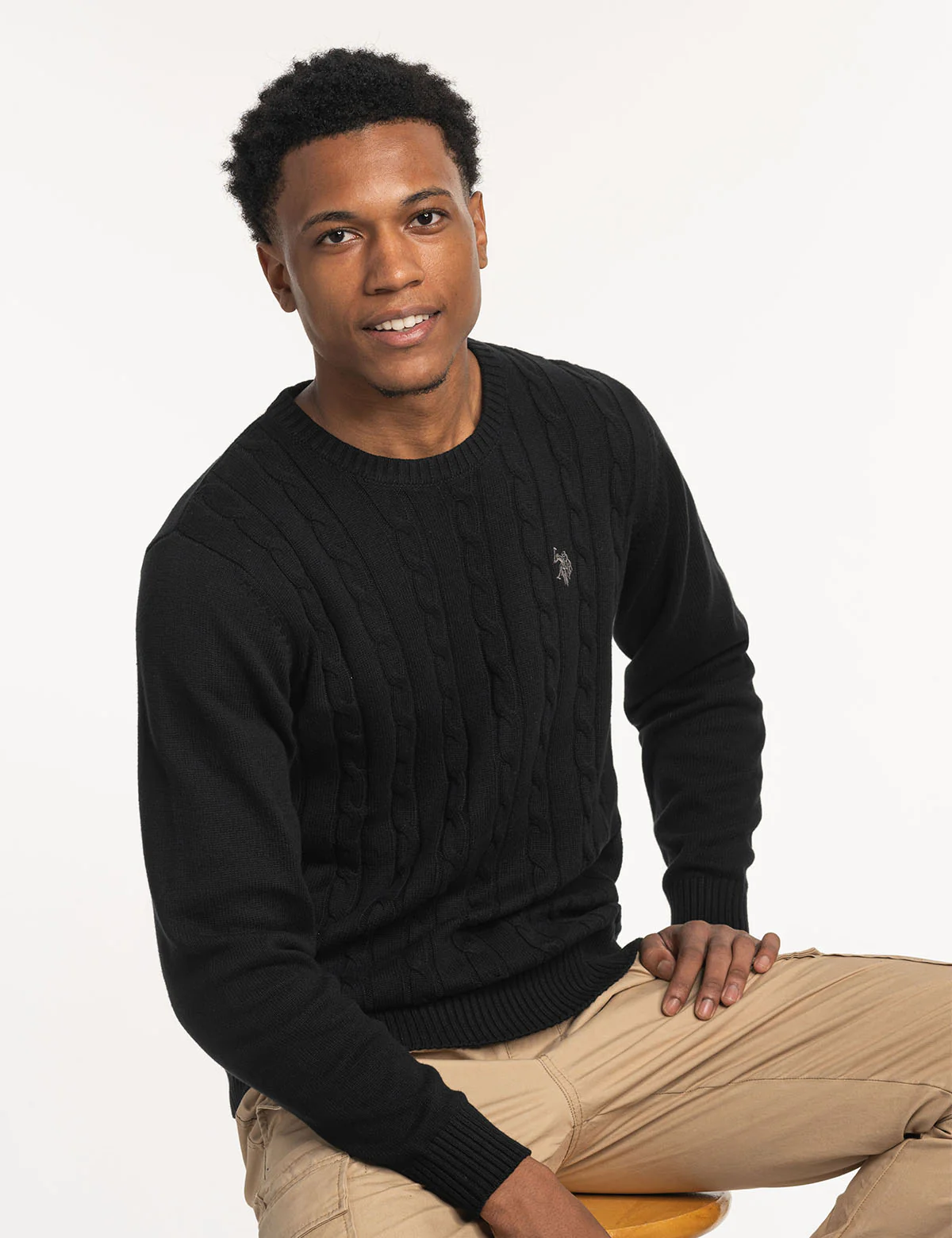 CABLE CREW NECK SWEATER - Image 14