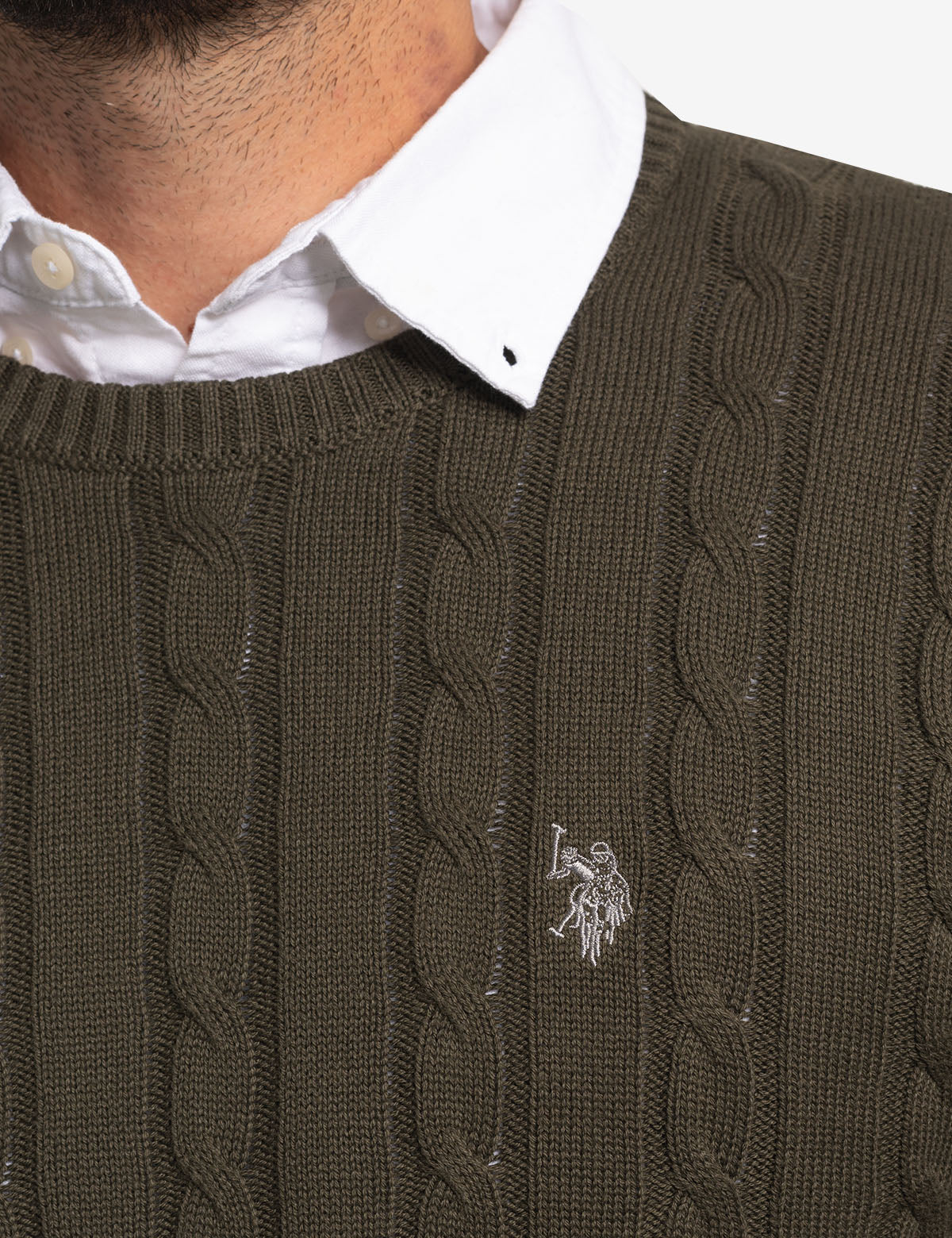CABLE CREW NECK SWEATER - Image 18