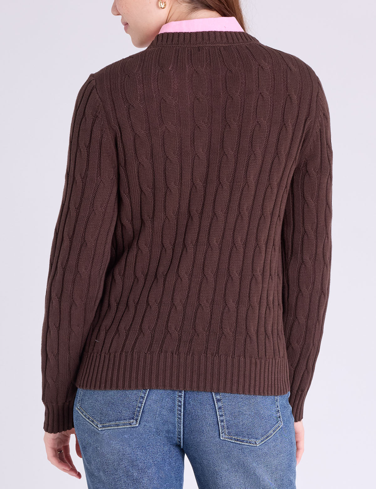 CABLE CREW NECK SWEATER - Image 18