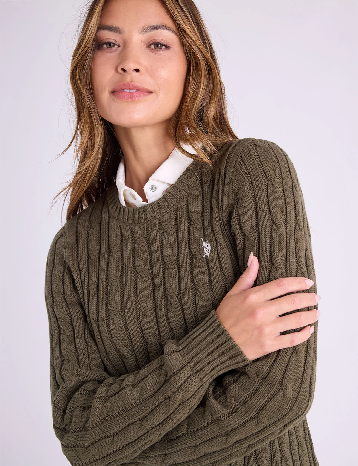 CABLE CREW NECK SWEATER - Image 19