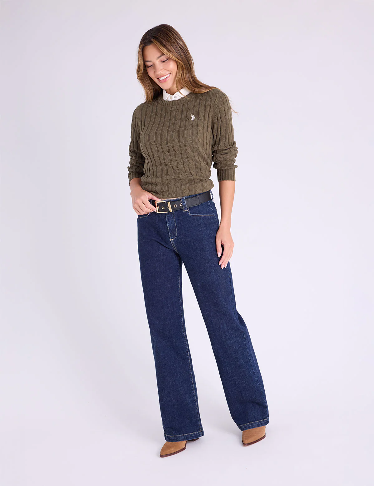 CABLE CREW NECK SWEATER - Image 20
