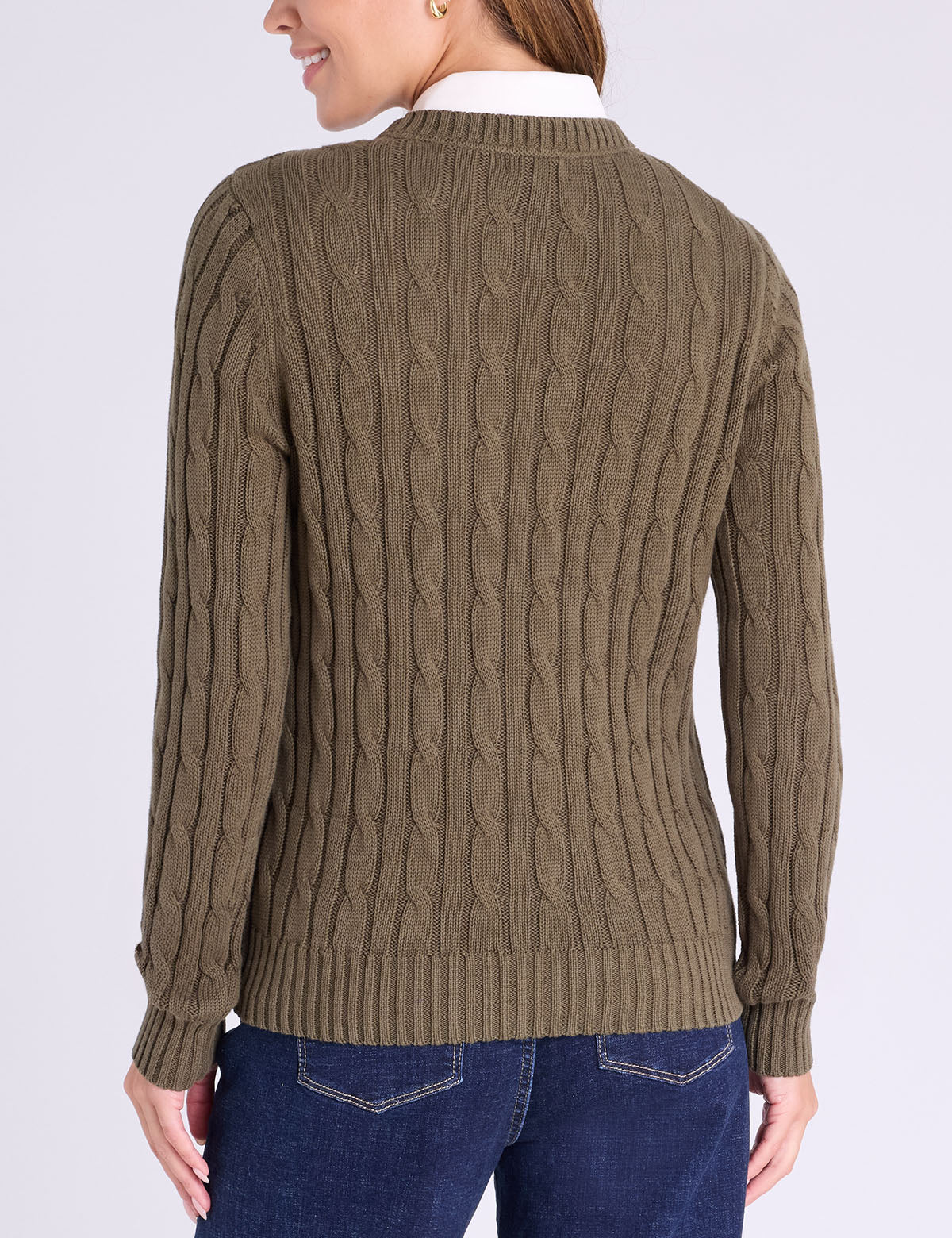 CABLE CREW NECK SWEATER - Image 22