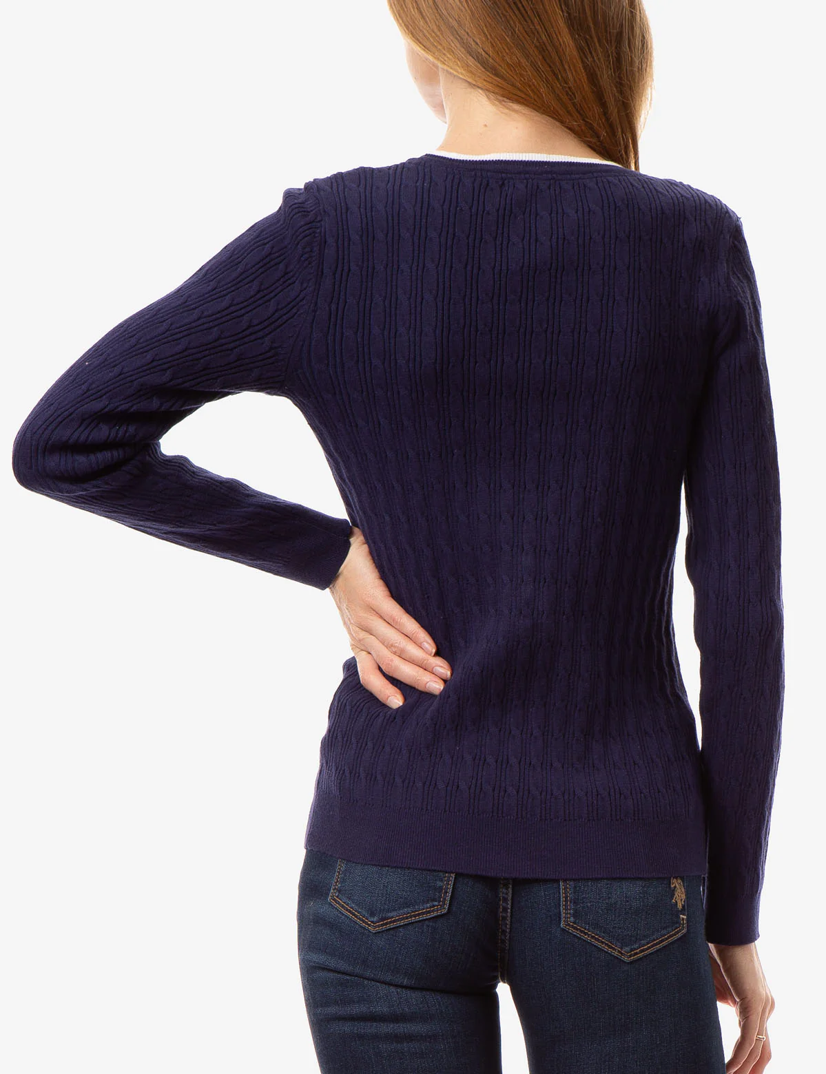 CABLE KNIT CREW NECK SWEATER - Image 12