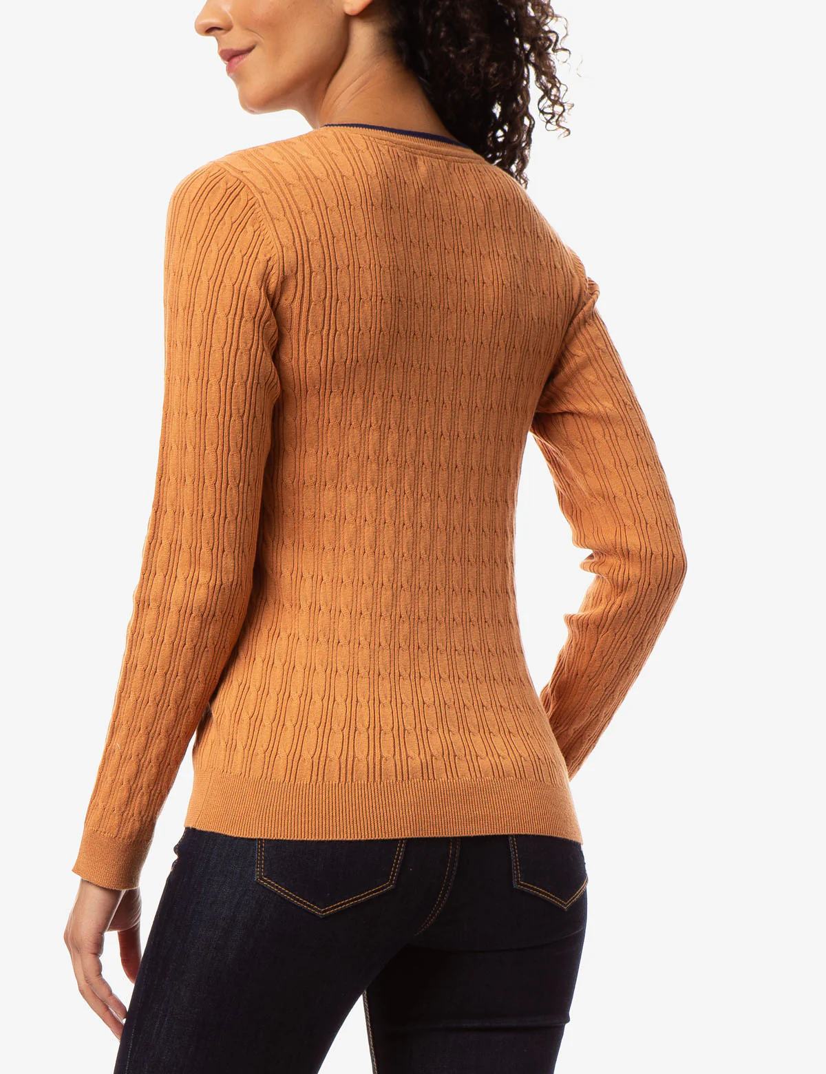 CABLE KNIT CREW NECK SWEATER - Image 17