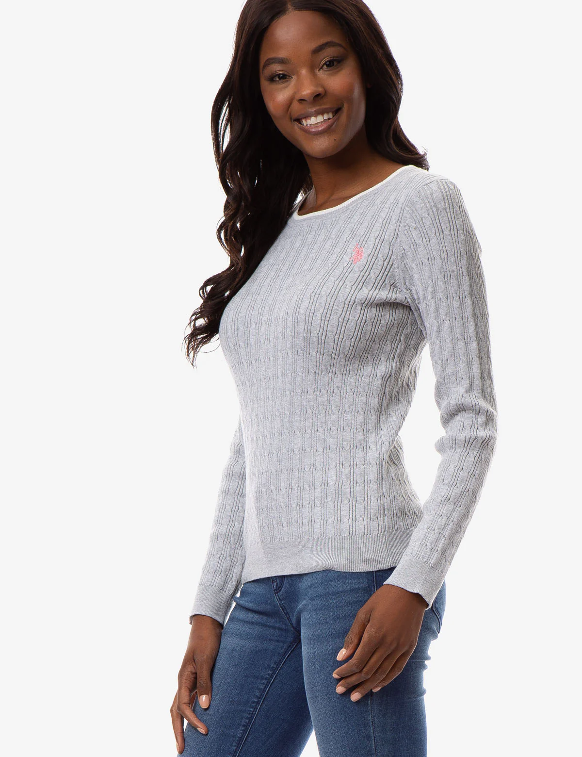 CABLE KNIT CREW NECK SWEATER - Image 22