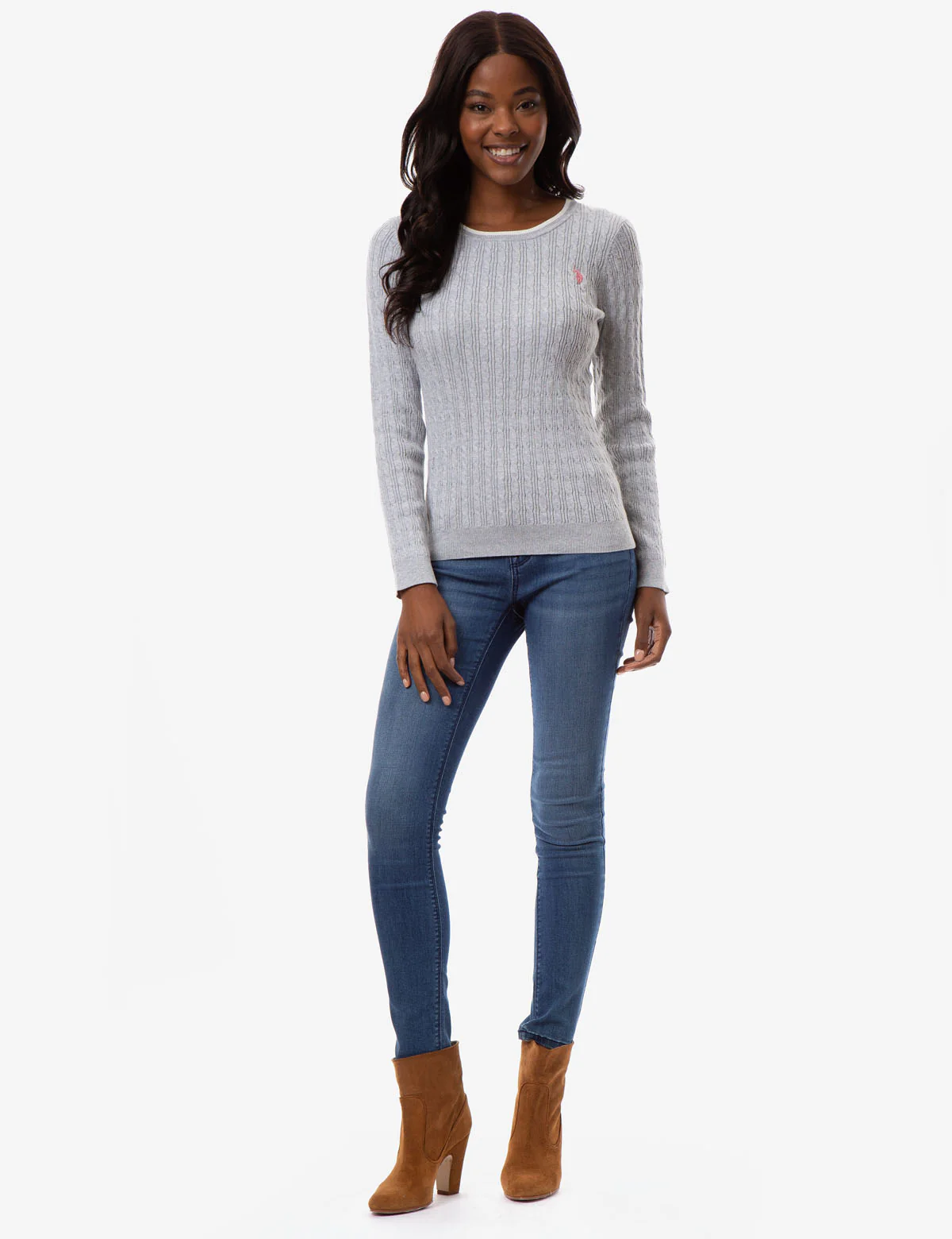 CABLE KNIT CREW NECK SWEATER - Image 23