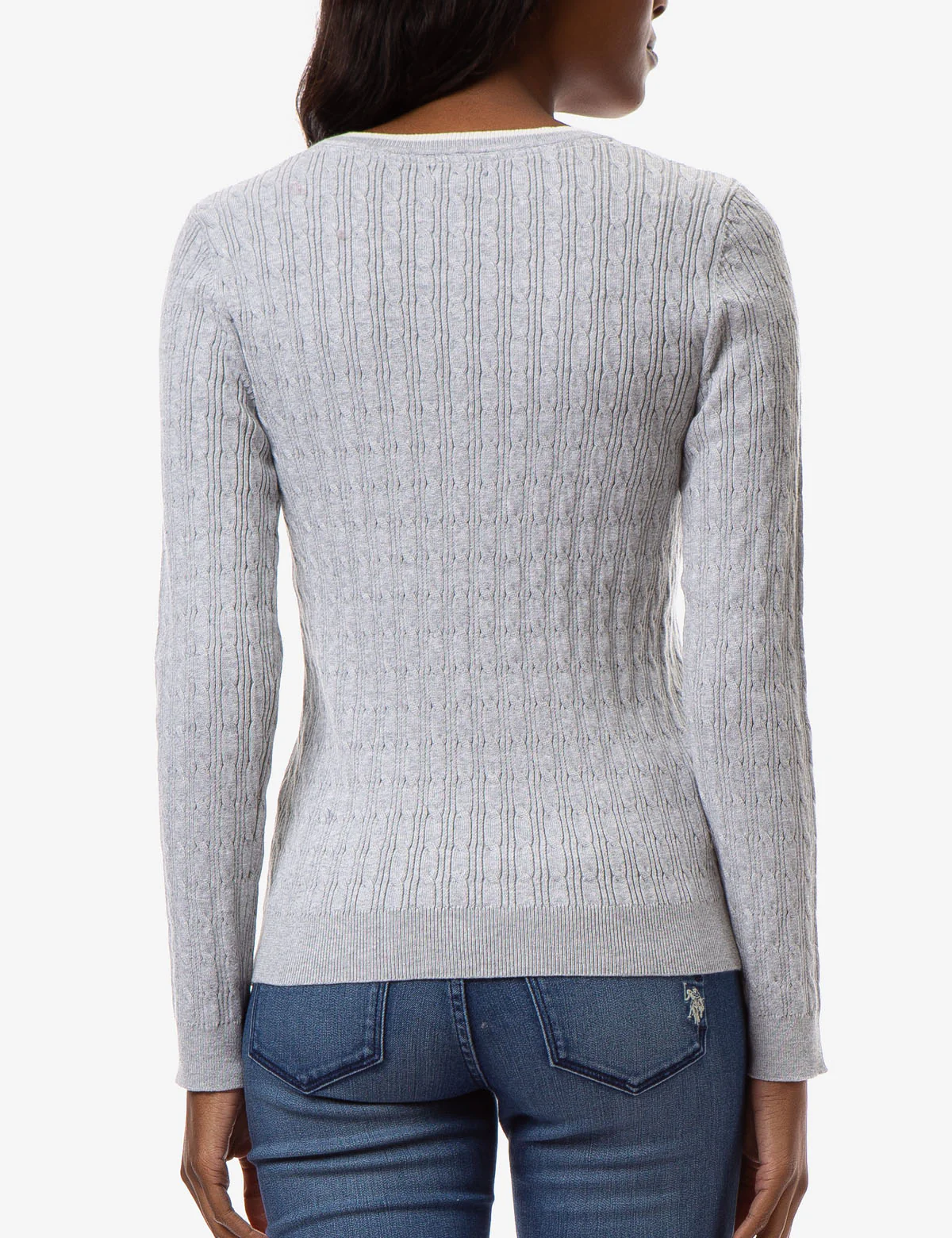 CABLE KNIT CREW NECK SWEATER - Image 24
