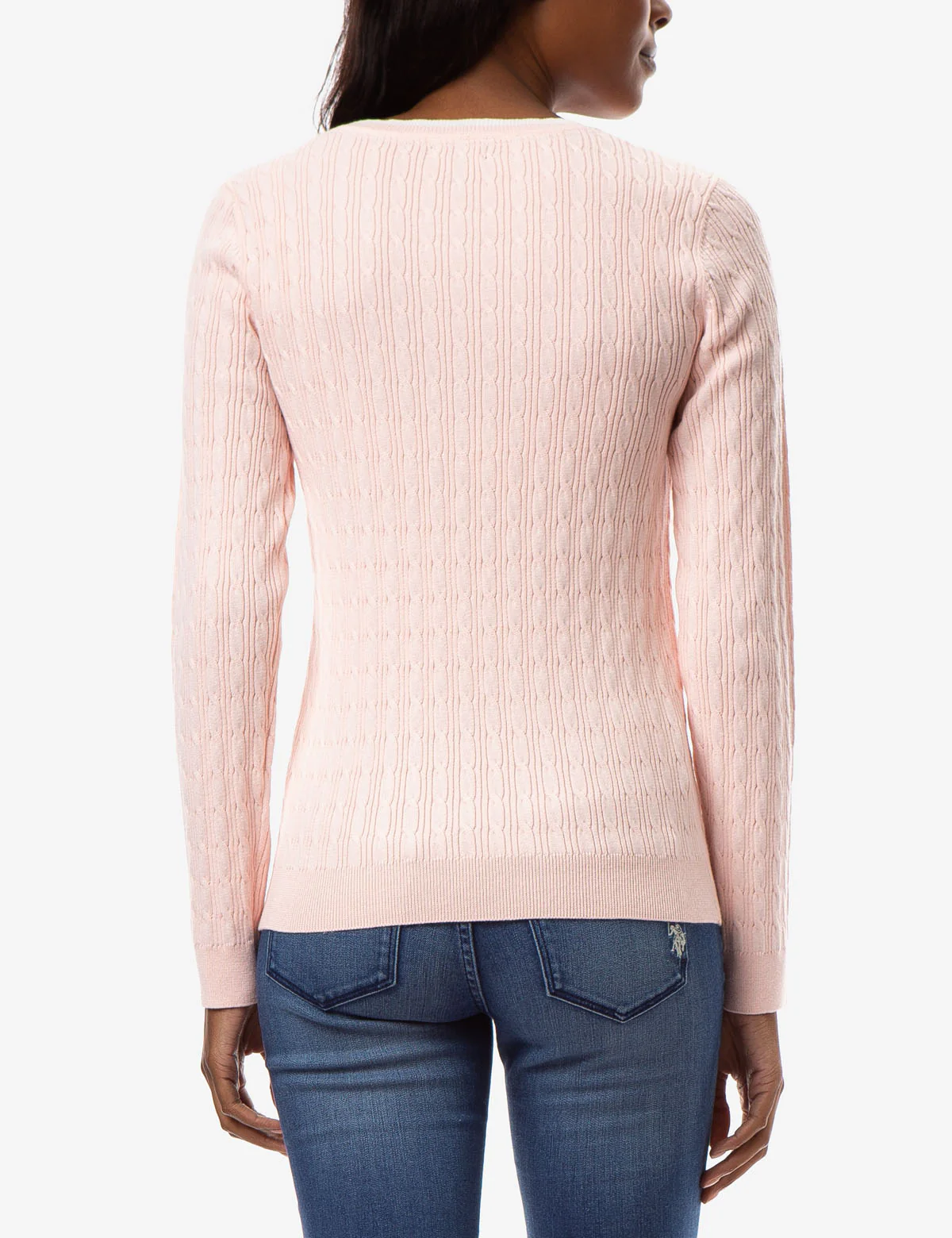 CABLE KNIT CREW NECK SWEATER - Image 4