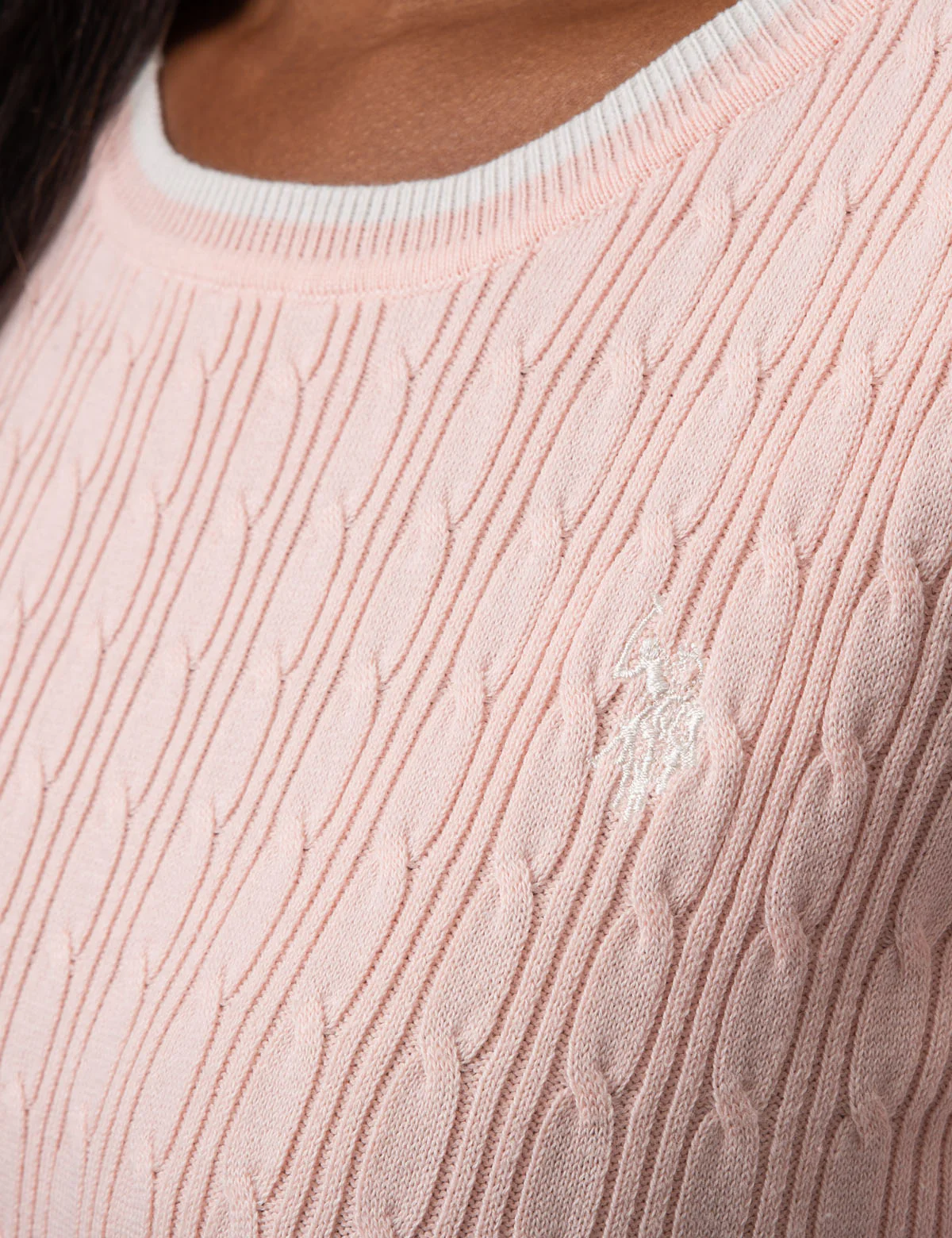 CABLE KNIT CREW NECK SWEATER - Image 5