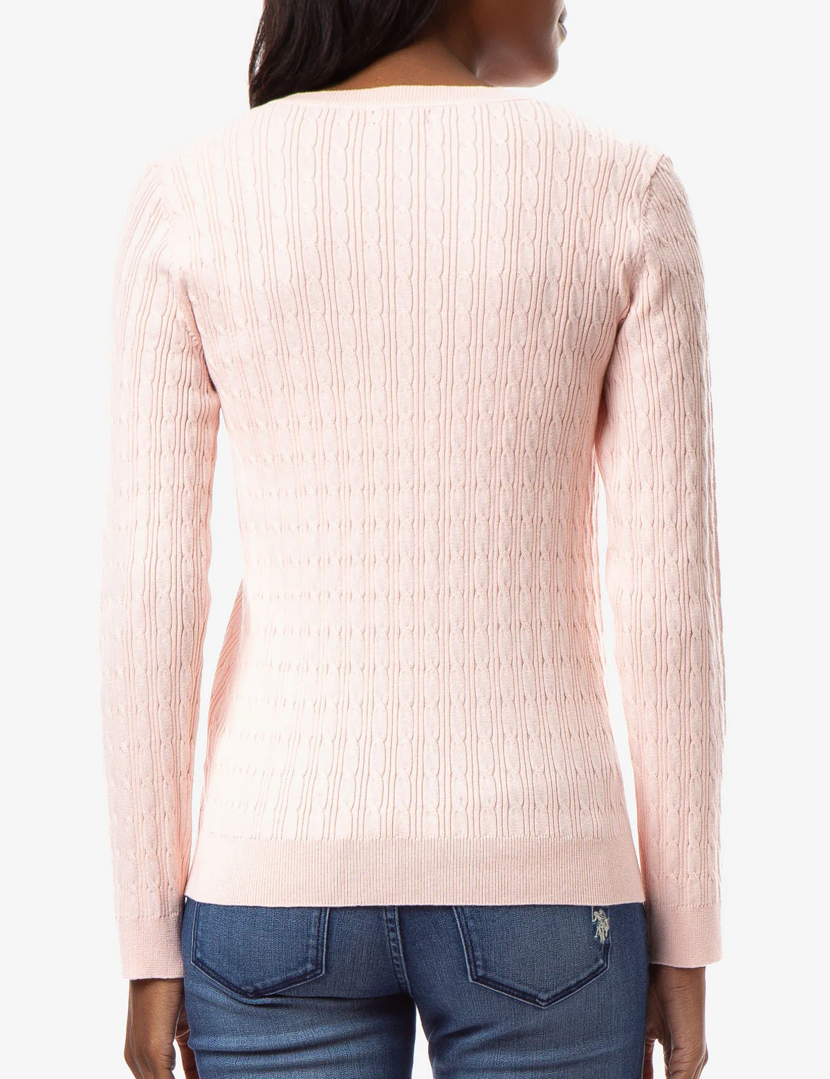 CABLE KNIT V-NECK SWEATER - Image 11