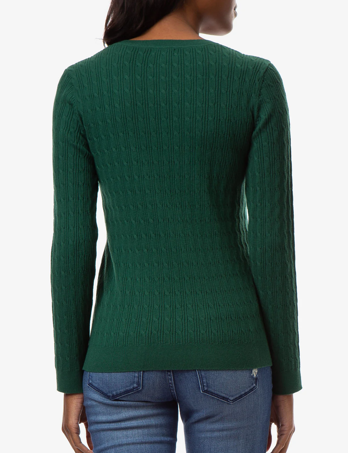 CABLE KNIT V-NECK SWEATER - Image 25
