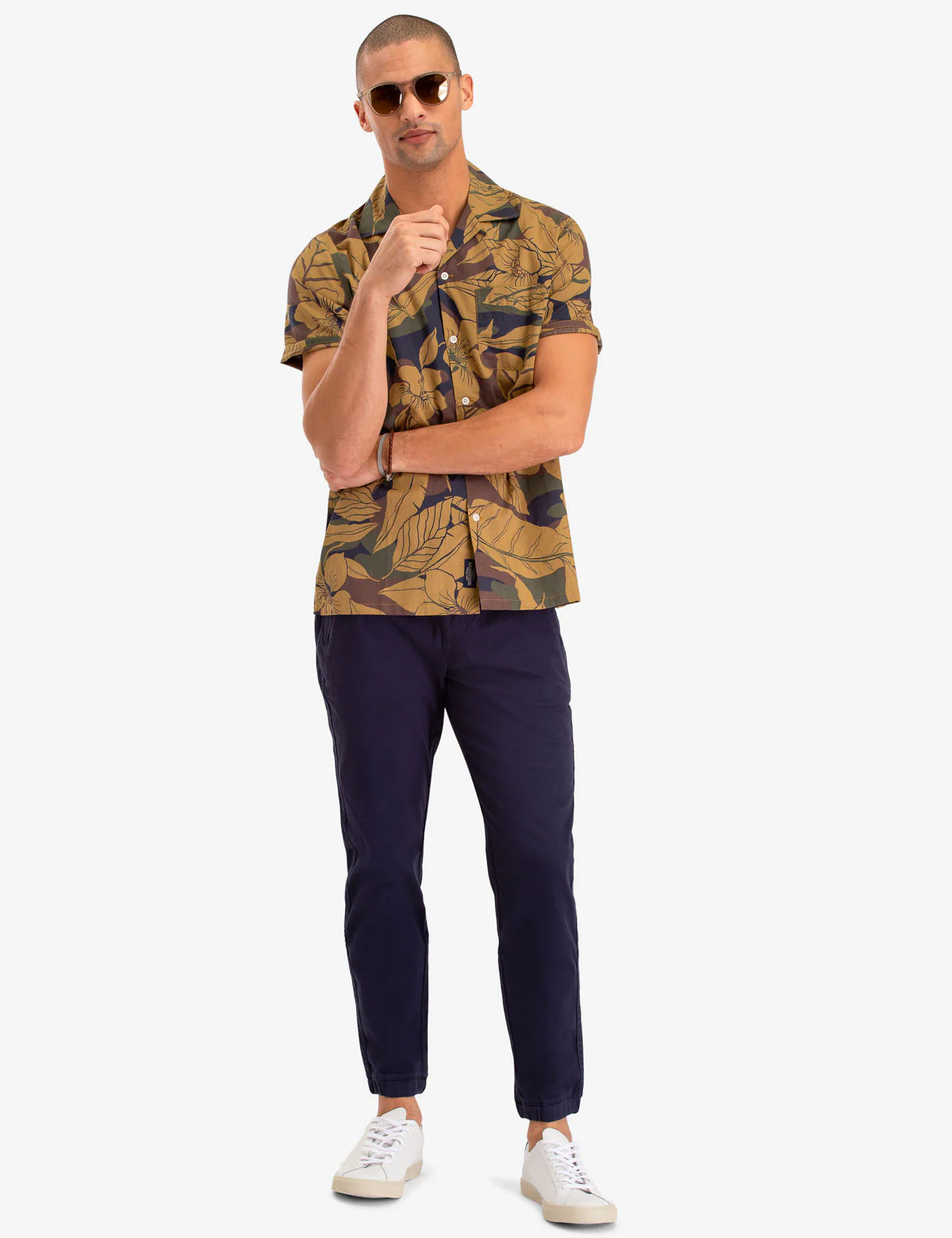 CAMO FLORAL PRINT CAMP SHIRT - Image 2