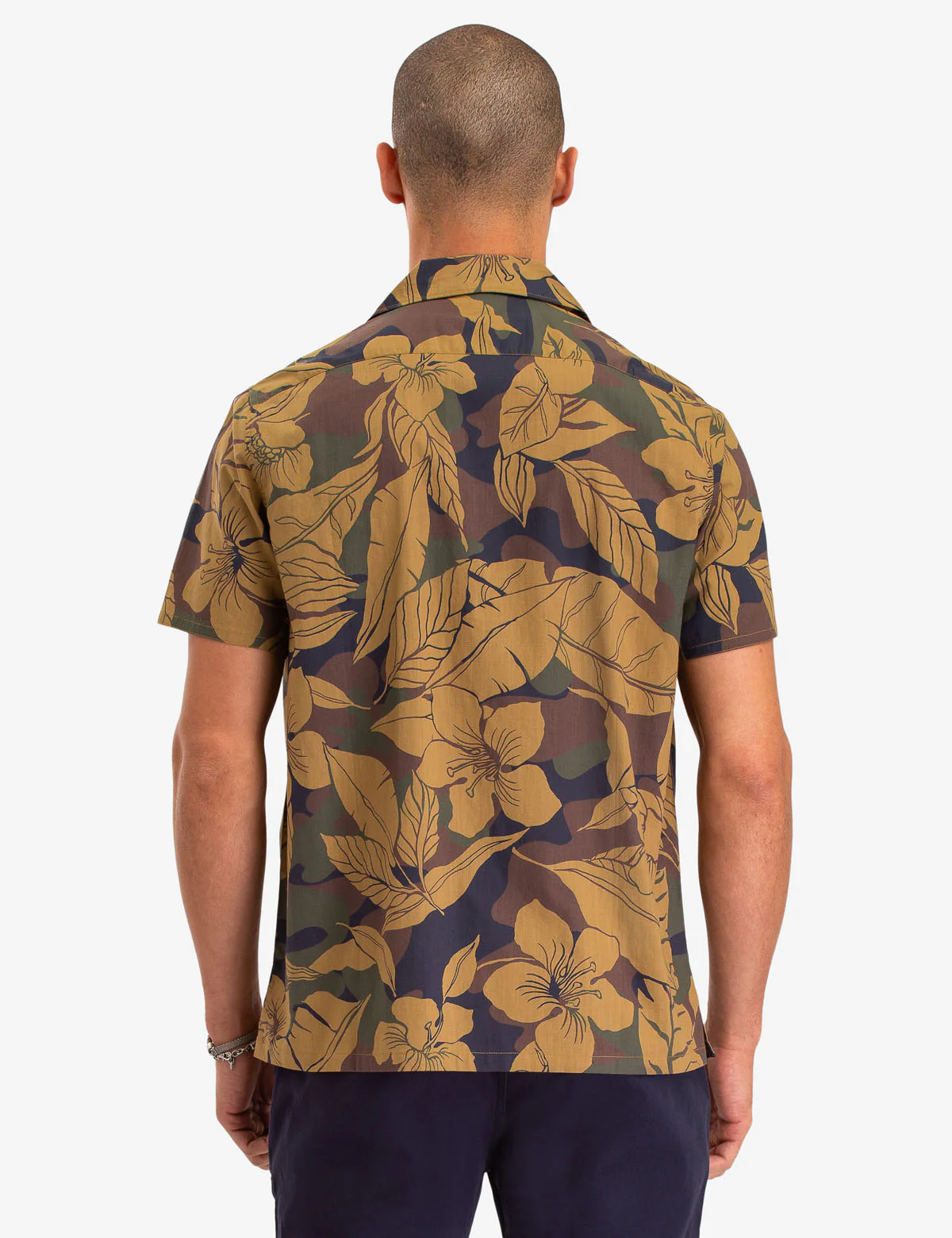 CAMO FLORAL PRINT CAMP SHIRT - Image 4